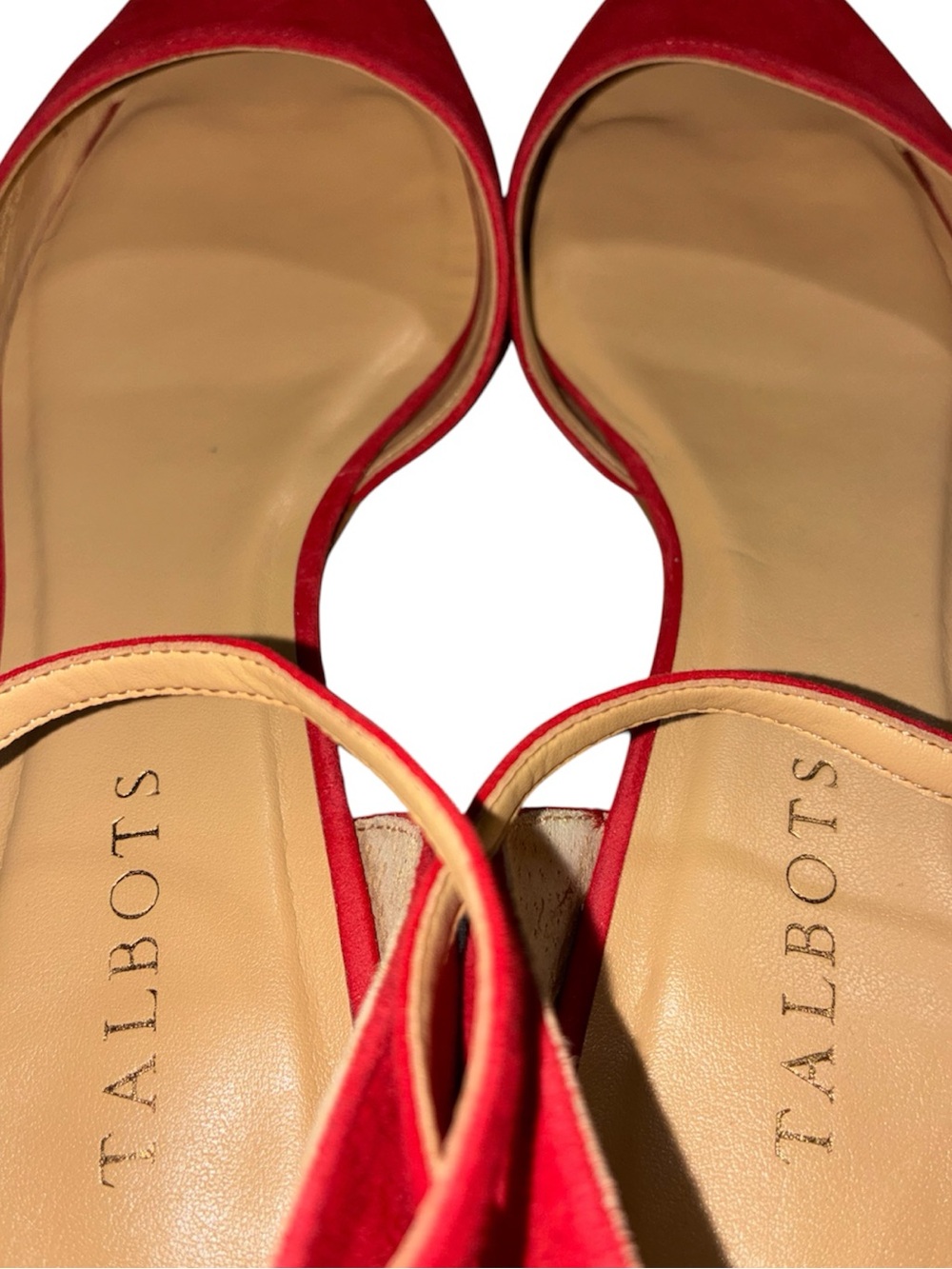 Talbots Red Suede Dress Flats - Picture 6 of 9